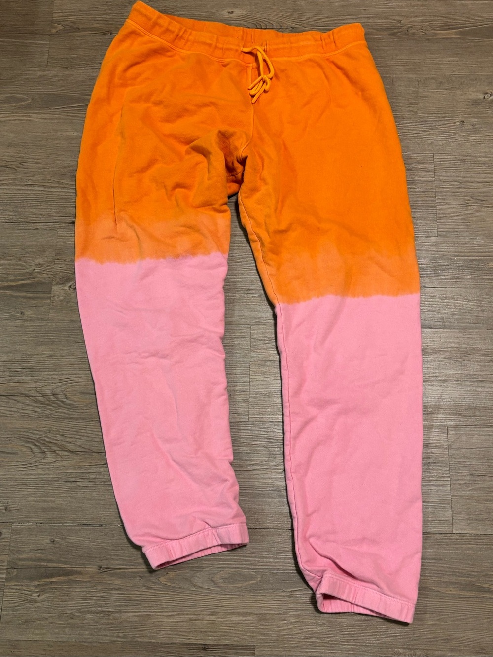Splits59 Orange and Pink Dip-Dye Track Joggers